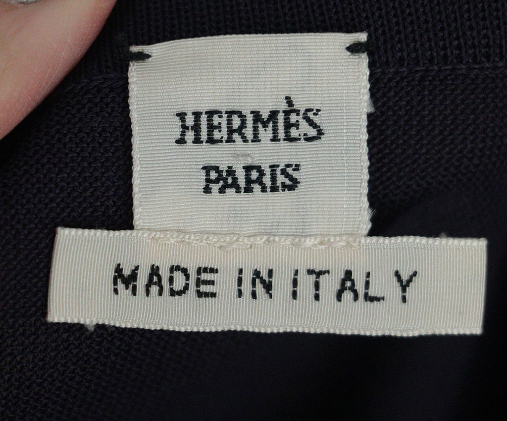 Hermes Navy Blue Tank Top 3