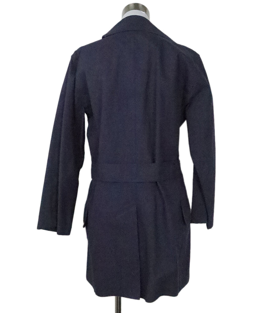 Hermes Navy Mackintosh Trenchcoat 2