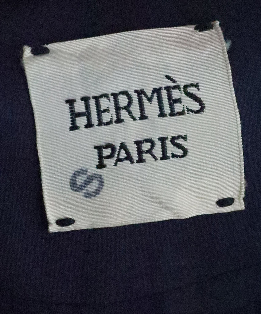 Hermes Navy Mackintosh Trenchcoat 3