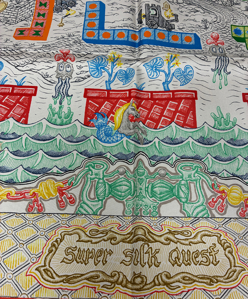 Tomishinさま☆HERMES カレ90 Super Silk Quest Hermes 