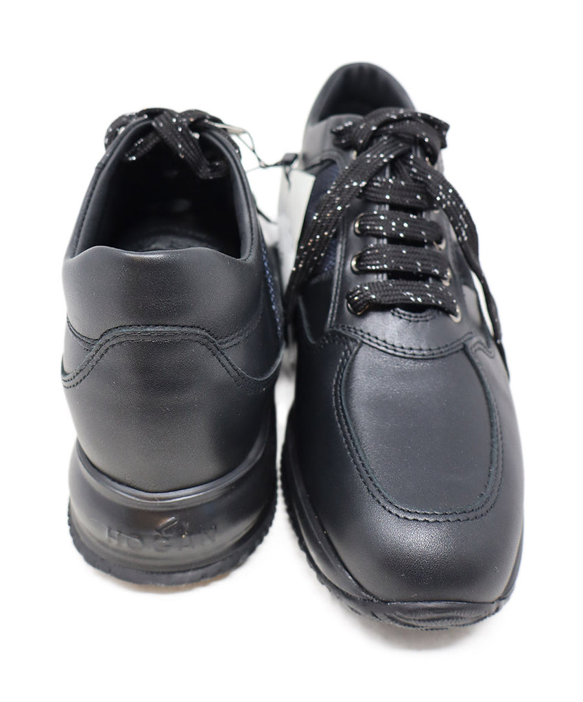 Hogan Black Leather Sneakers 3