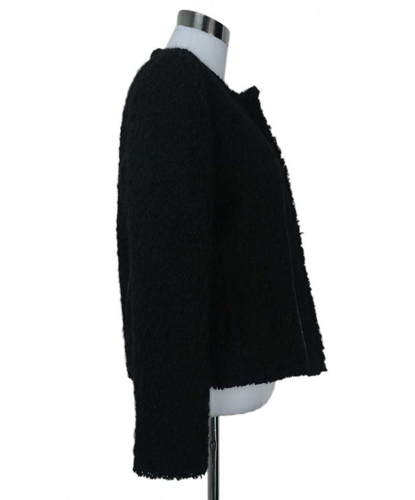 IRO Black Mohair Wool Jacket 1