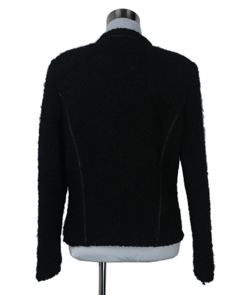 IRO Black Mohair Wool Jacket 2