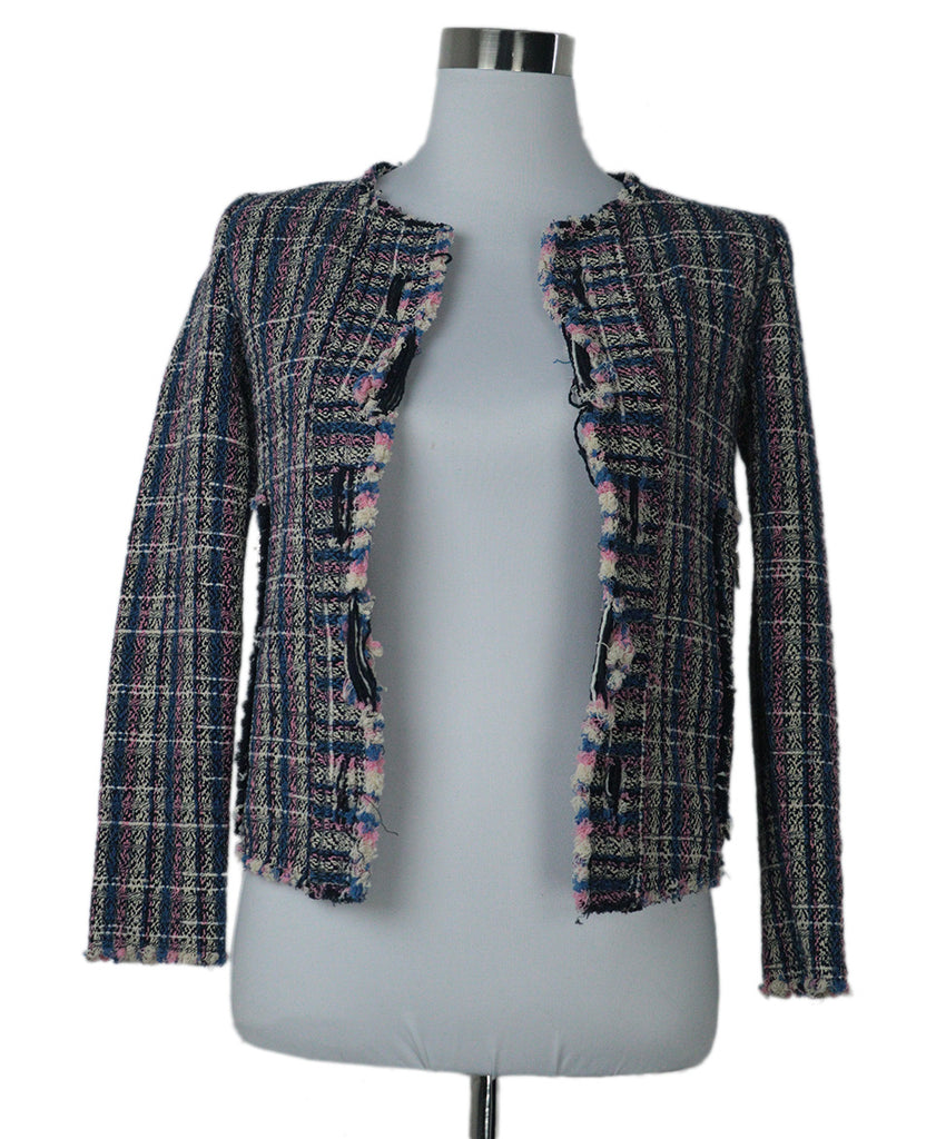 IRO Blue & Pink Cotton Jacket 