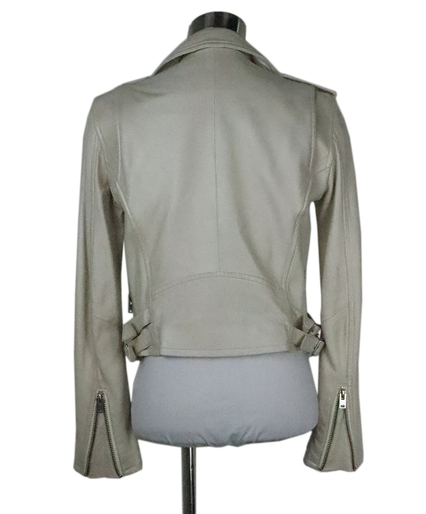 IRO White Leather Jacket 2