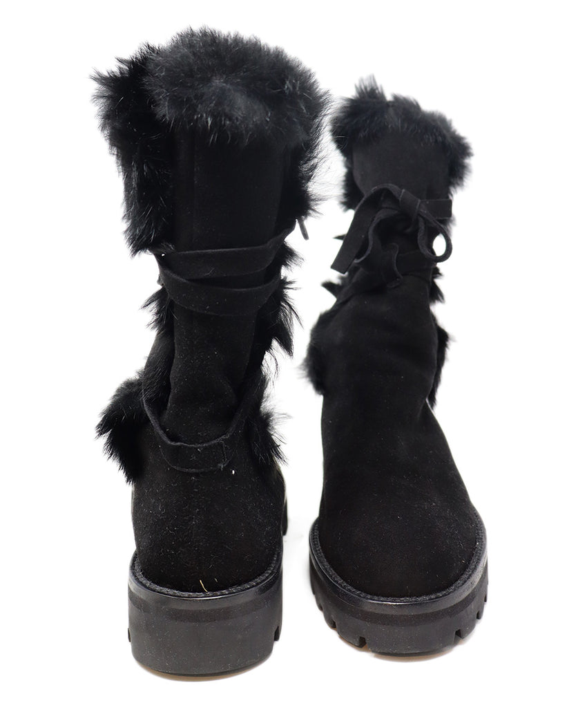 Ilga Black Suede & Fur Boots 2