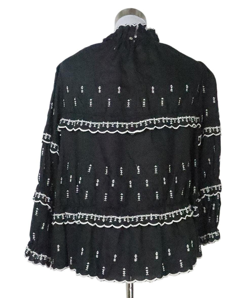 Isabel Marant B&W Embroidered Blouse 2