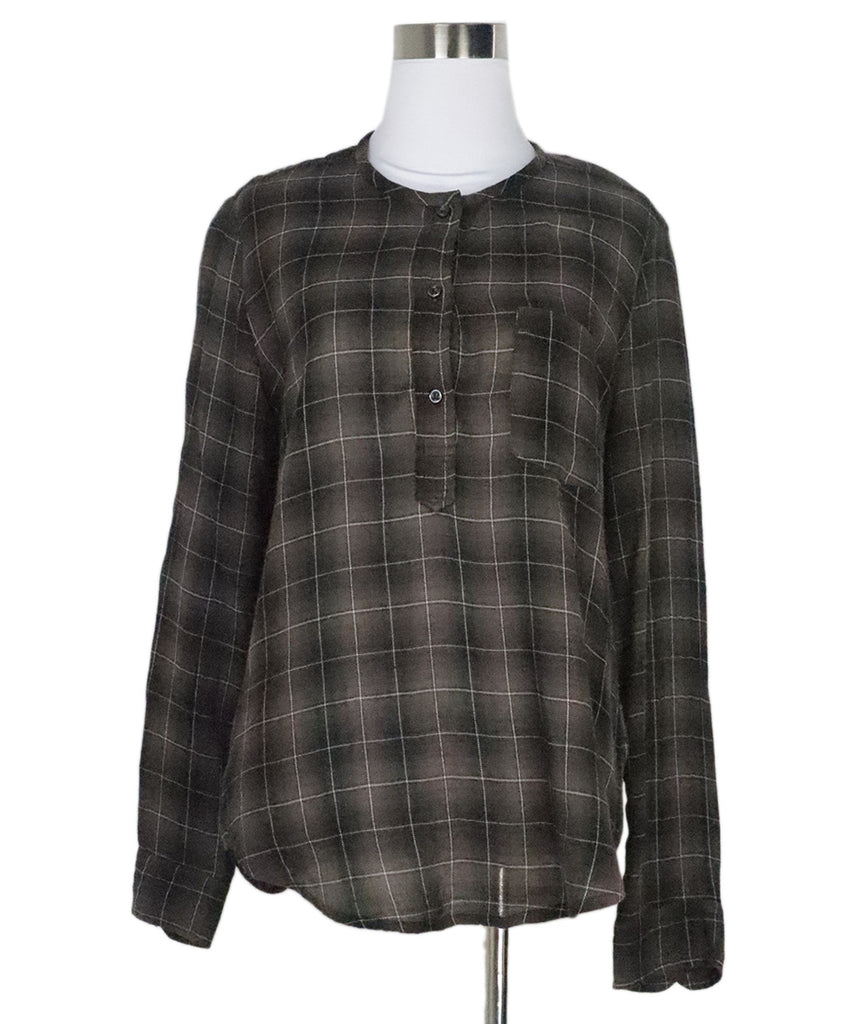 Isabel Marant Brown Plaid Shirt 