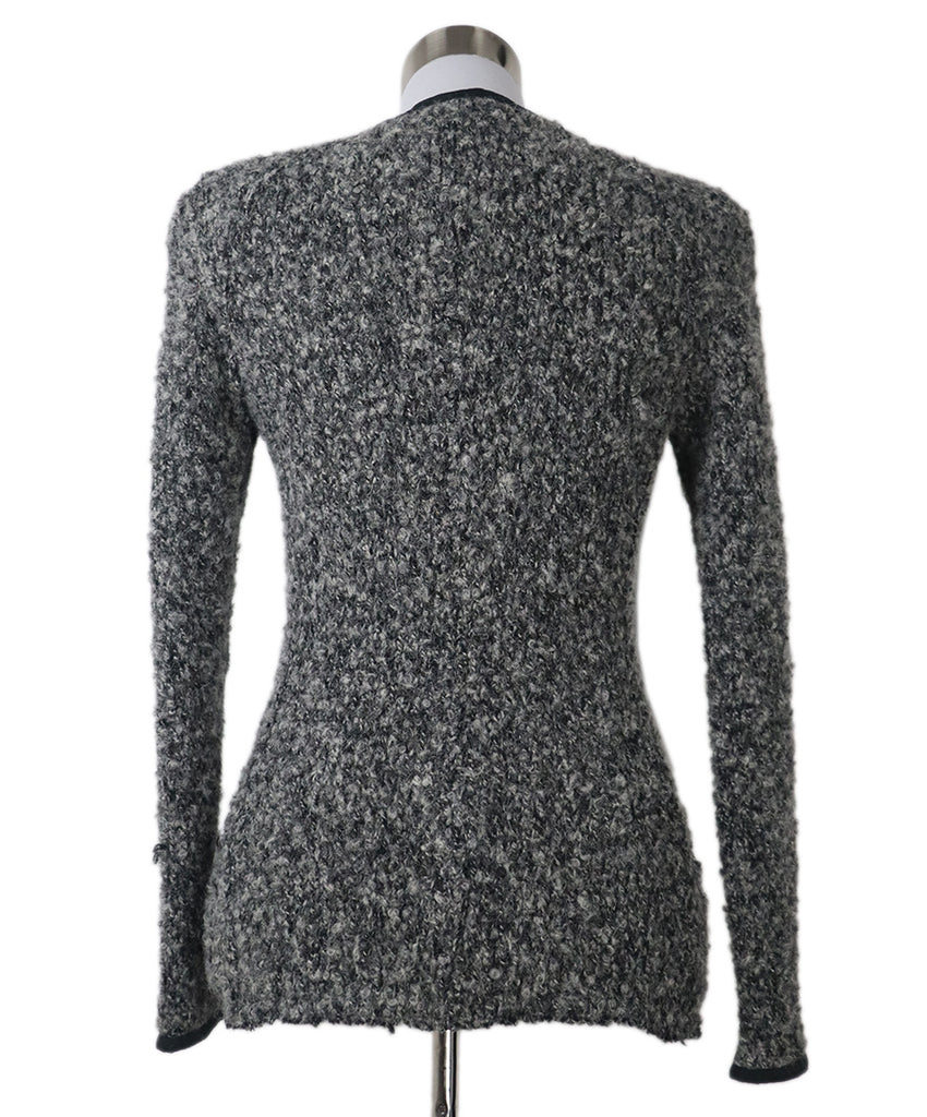 Isabel Marant Grey & Black Wool Cardigan 2