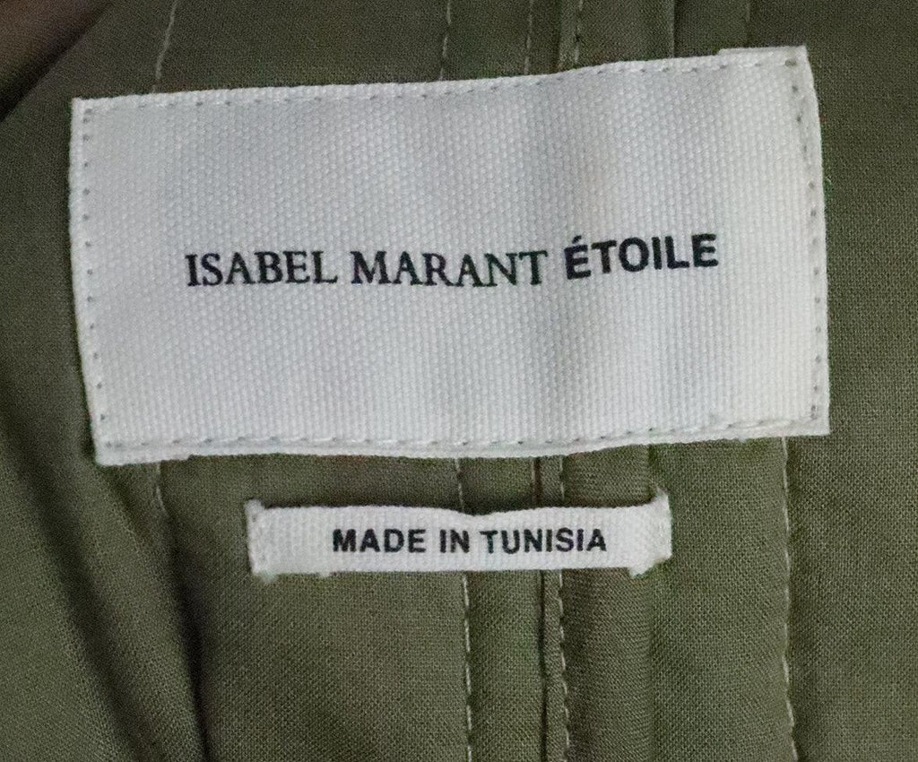 Isabel Marant Khaki Cotton Coat 3