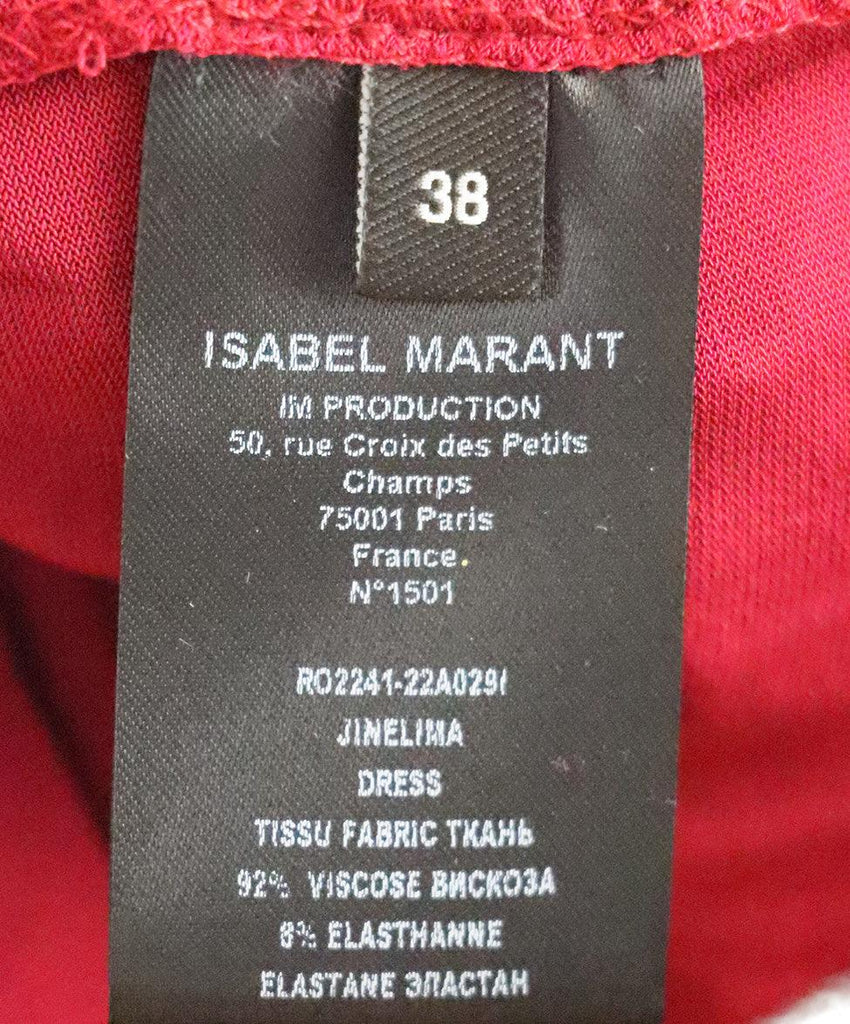 Isabel Marant Raspberry Red Dress 4