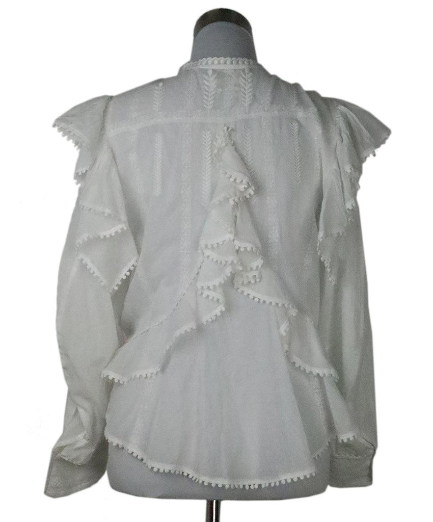 Isabel Marant White Embroidered Blouse 2