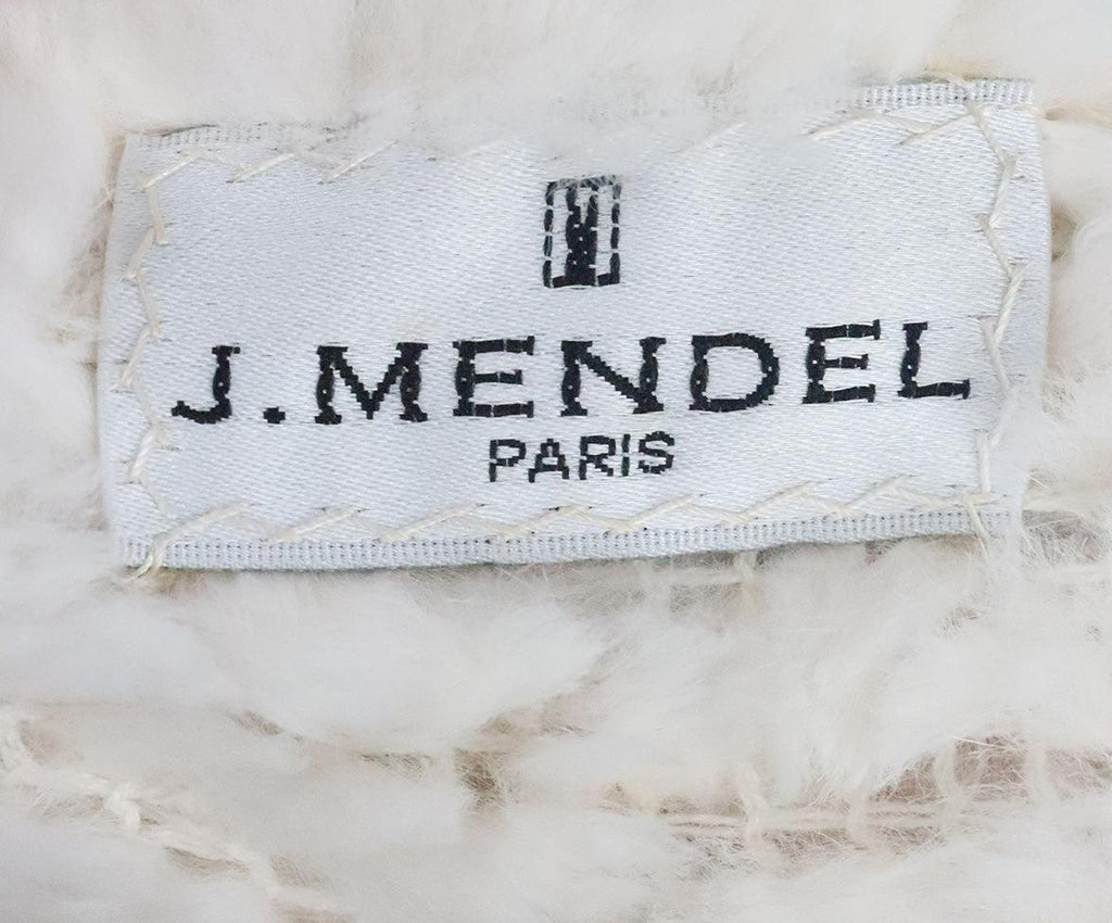 J. Mendel Ivory Rabbit Fur Poncho - Michael's Consignment NYC