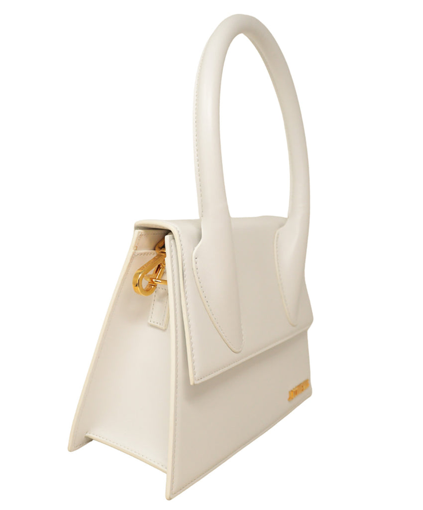 Jacquemus White Leather Bag 1