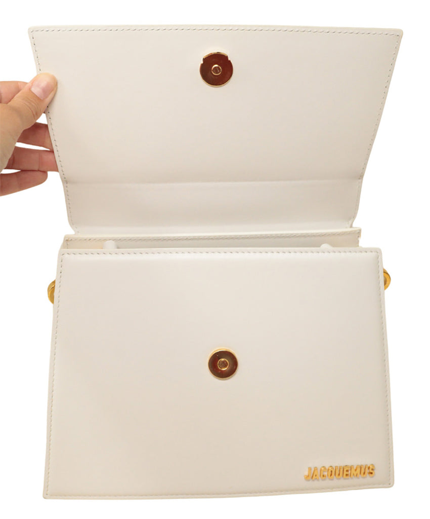 Jacquemus White Leather Bag 6