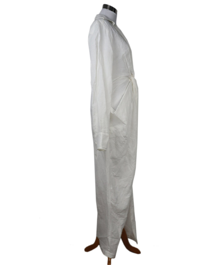 Jacquemus White Linen Cotton Dress 1