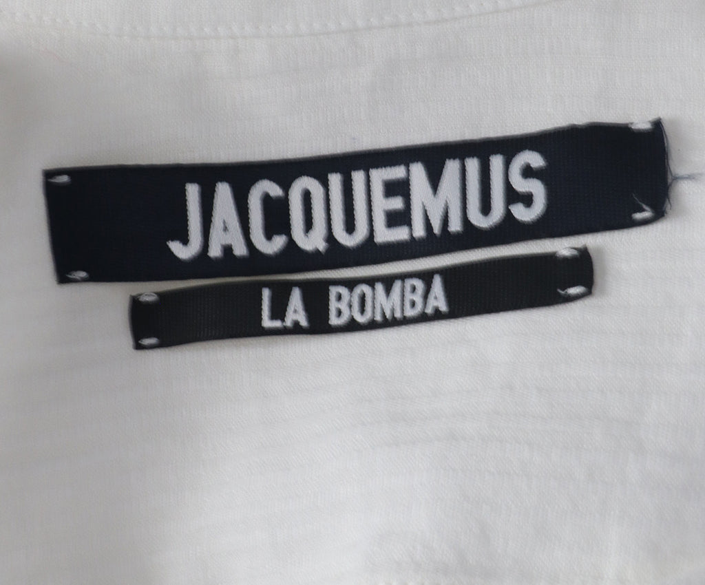 Jacquemus White Linen Cotton Dress 3