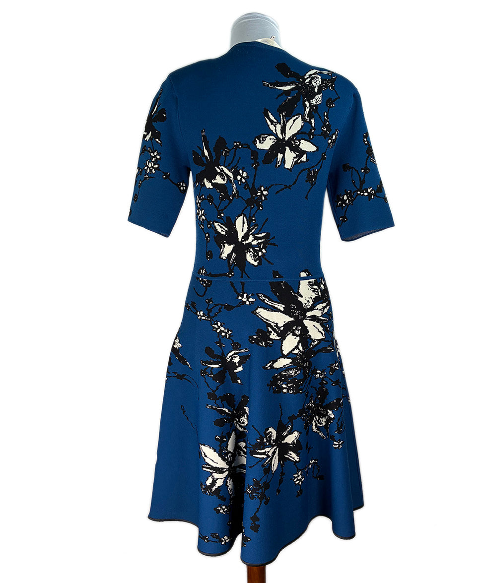 jason wu blue dress Blue Floral Tie Strap Dress