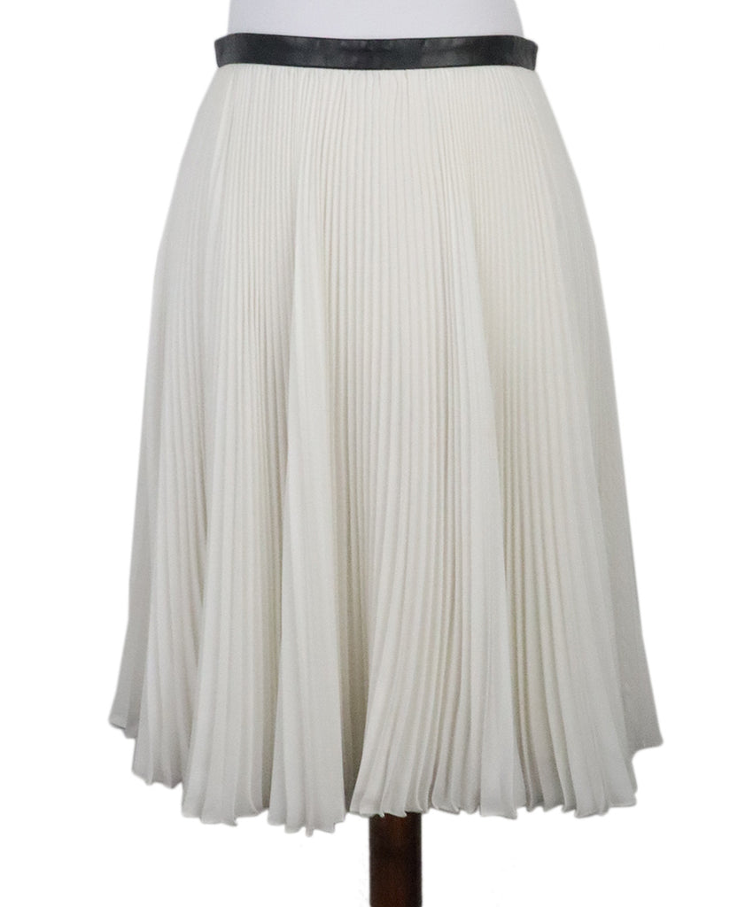 Jason Wu White Pleated Skirt 