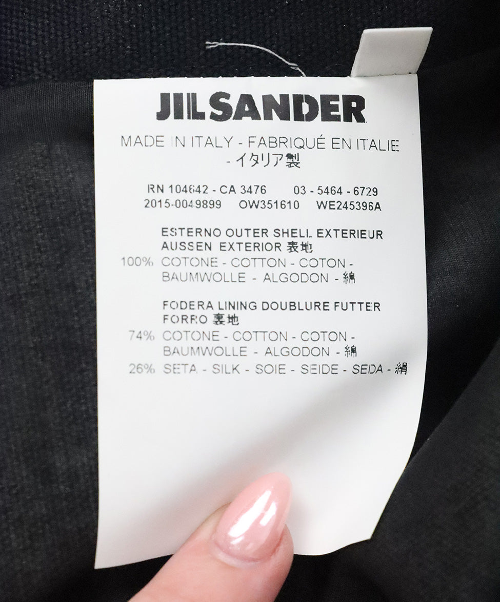 Jil Sander Navy & White Print Skirt sz 8