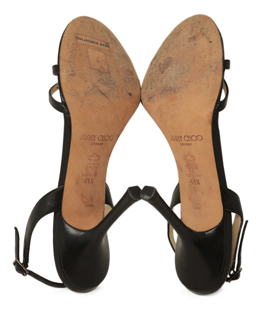 Jimmy Choo Black Leather Sandals 4