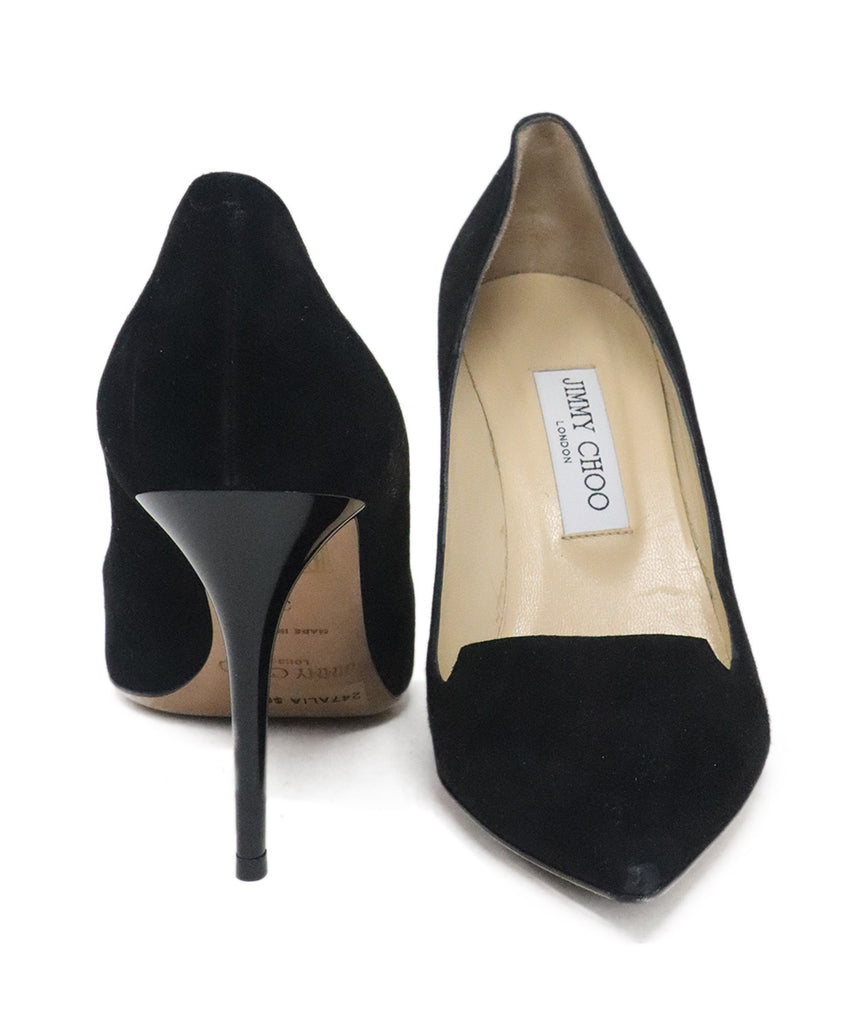 Jimmy Choo Black Suede Heels 2