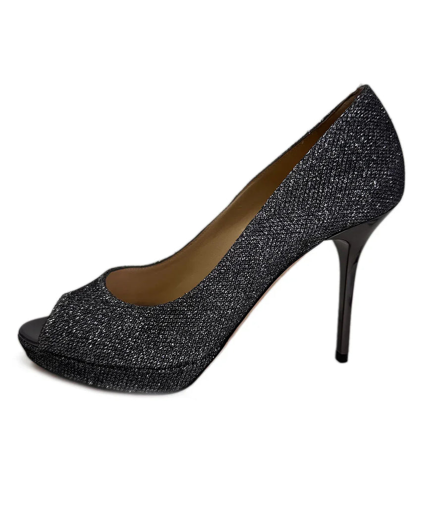 Jimmy Choo Metallic Peep Toe Pump sz37.5 l Michael's Luxury
