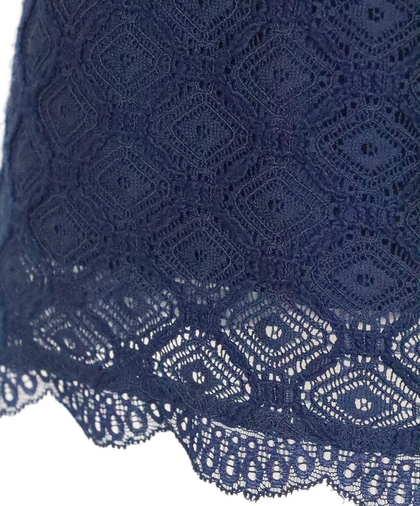 Joie Navy Blue Lace Top 5