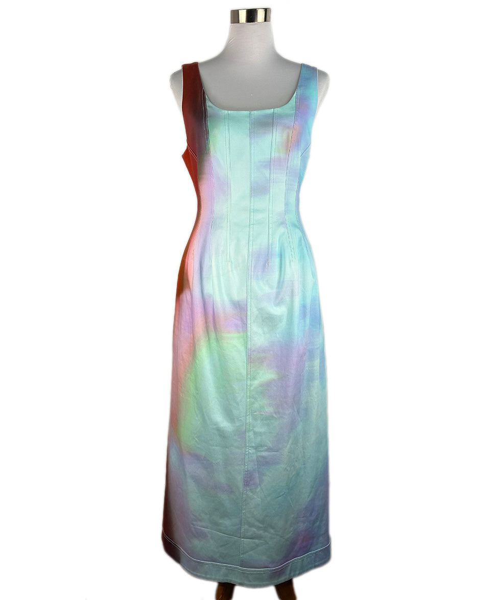 jonathan simkhai cocktail dress NWT $595 JONATHAN SIMKHAI Mallory Metallic Animal-Print Cocktail Dress Sz 4