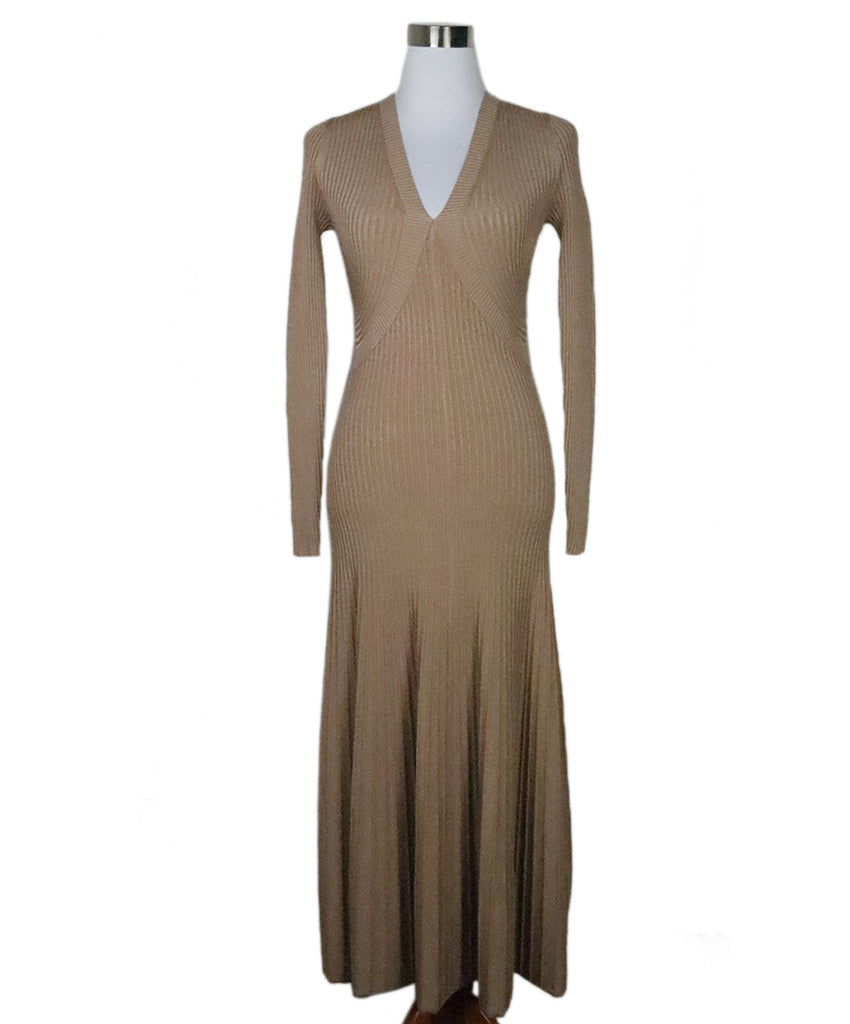 Jonathan Simkhai Neutral Ribbed Dress 