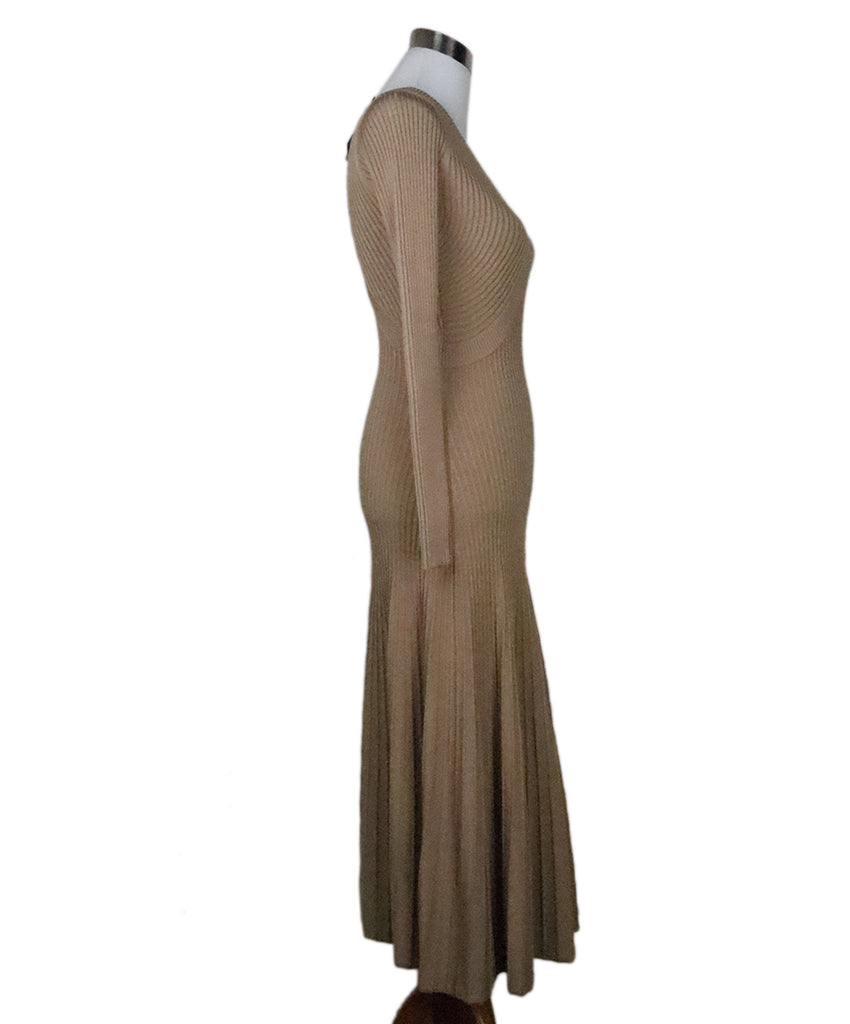 Jonathan Simkhai Neutral Ribbed Dress 1