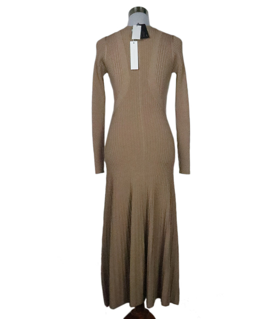 Jonathan Simkhai Neutral Ribbed Dress 2