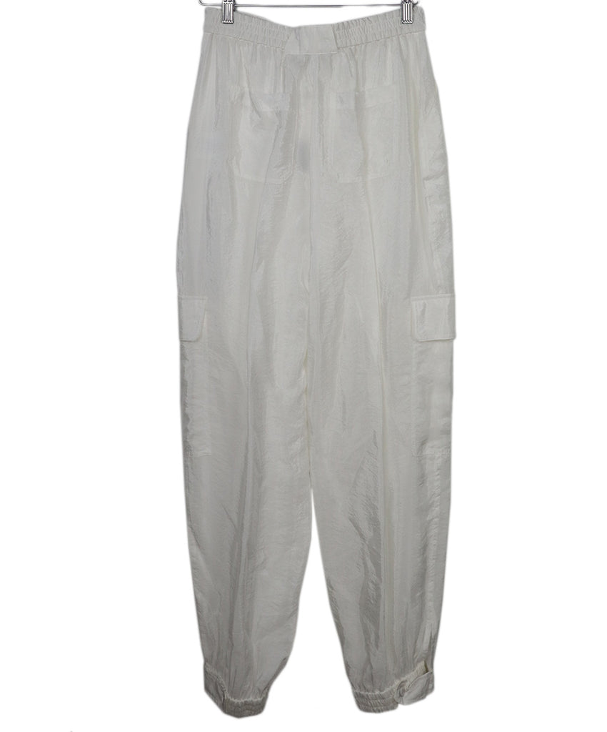 Jonathan Simkhai White Rayon Nylon Pants 1