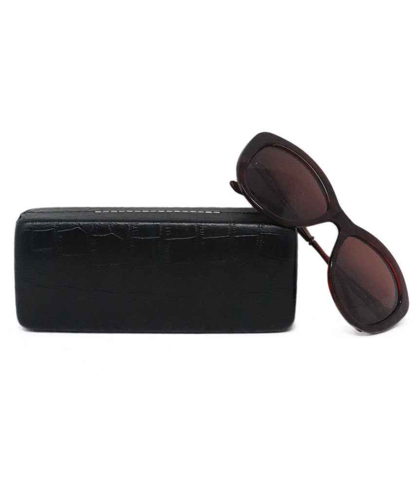 Judith Leiber Burgundy Sunglasses 6