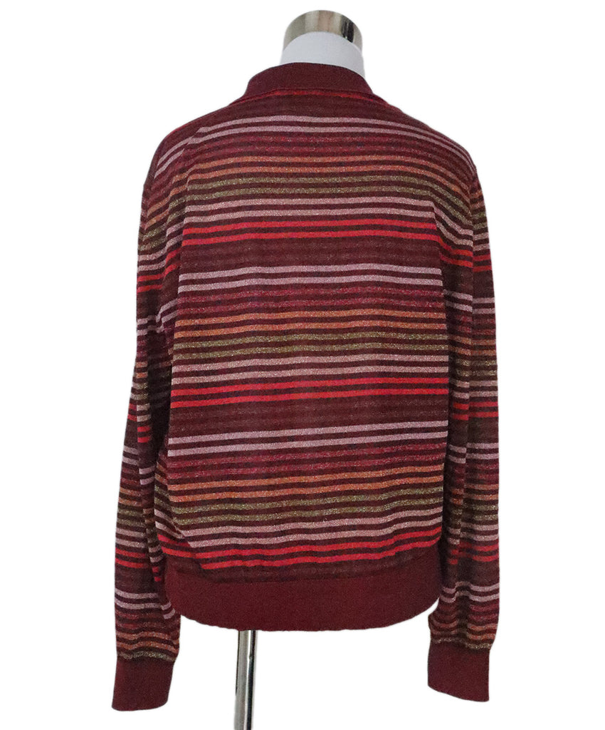 Kate Spade Burgundy Striped Sweater 2