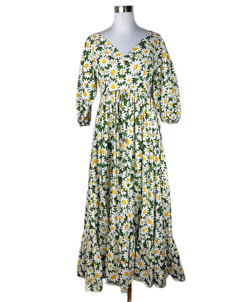 Kate Spade Green Daisy Floral Print Cotton Maxi Dress sz 8 l Michael's  Luxury Consignment  Michael's Consignment NYC