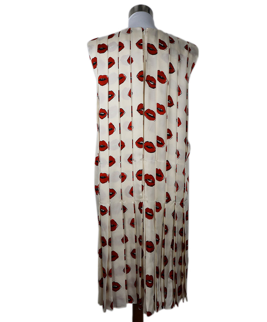 Khaite Lips Print Silk Dress 2