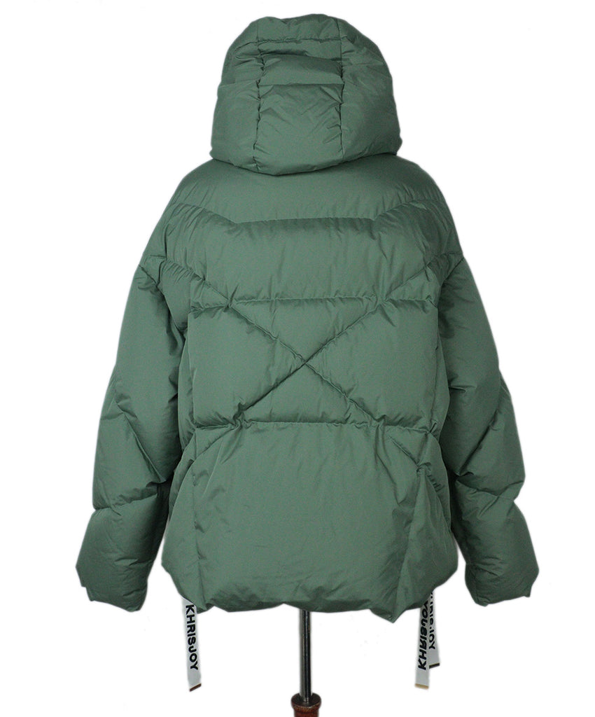 Khrisjoy Sage Green Puffer Coat 2