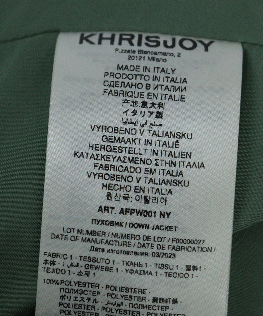 Khrisjoy Sage Green Puffer Coat 3