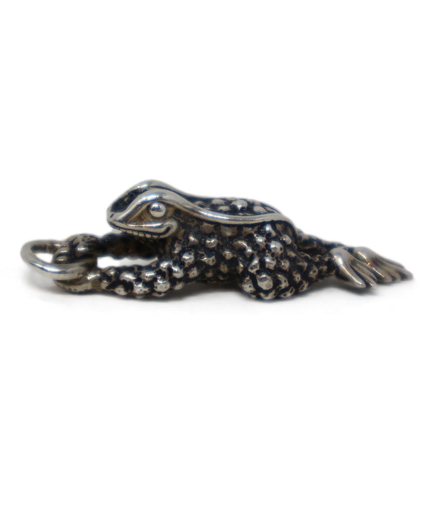 Kieselstein-Cord Sterling Silver Frog Pendant 