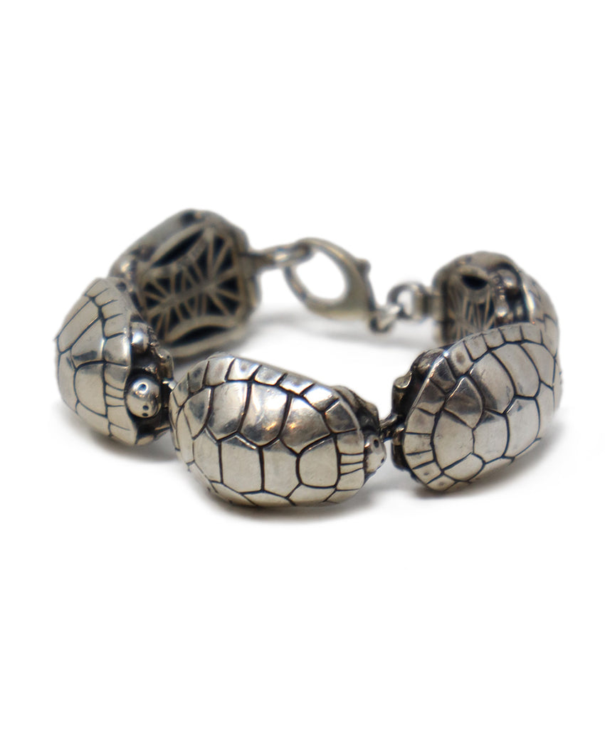 Kieselstein-Cord Turtle Links Sterling Silver Bracelet 