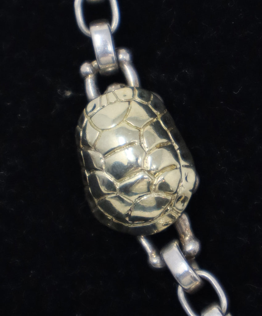 Kieselstein-Cord Sterling Silver & 14K Gold Turtle Necklace 1