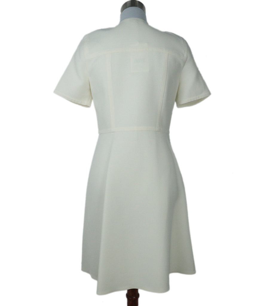 Lafayette Ivory Wool & Silk Dress 2