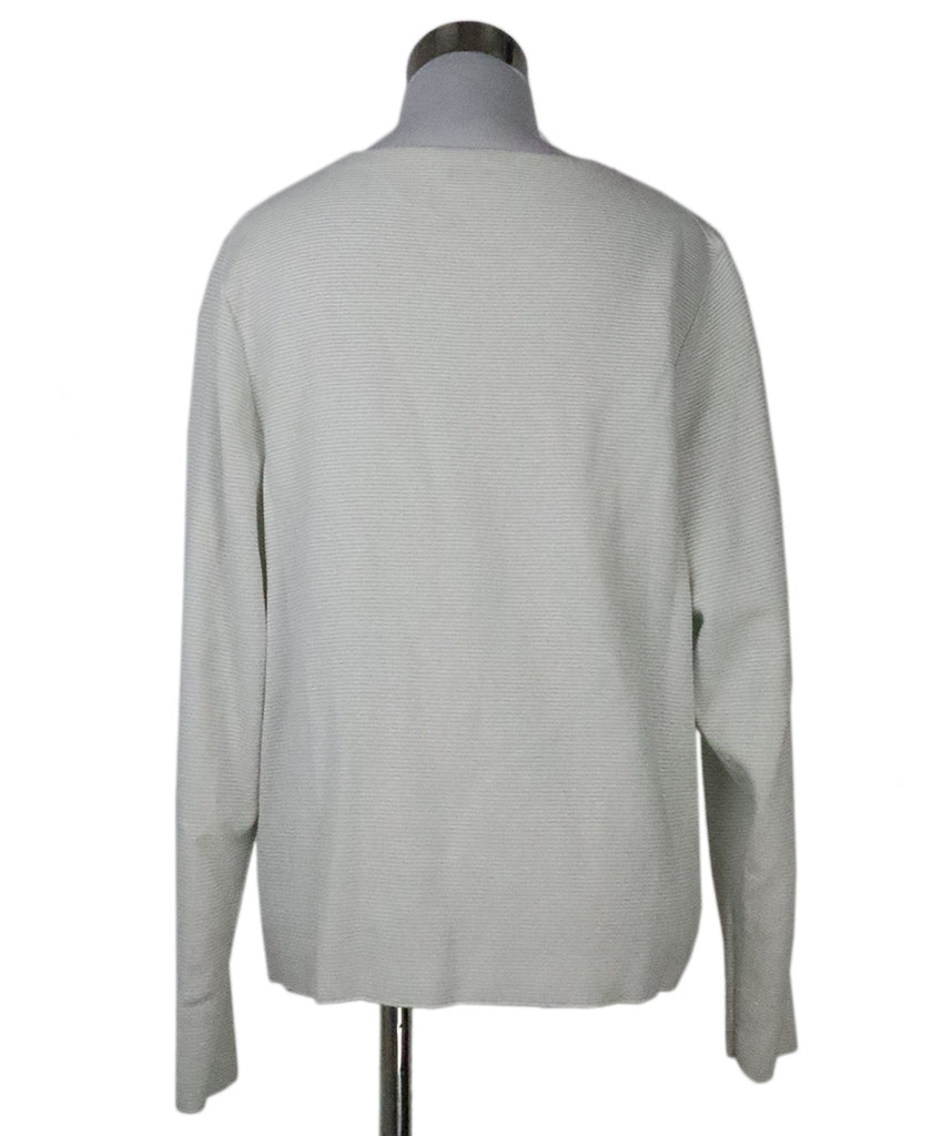 Lafayette White & Silver Lurex Sweater 2