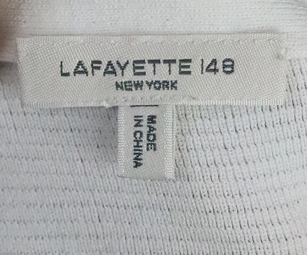 Lafayette White & Silver Lurex Sweater 3