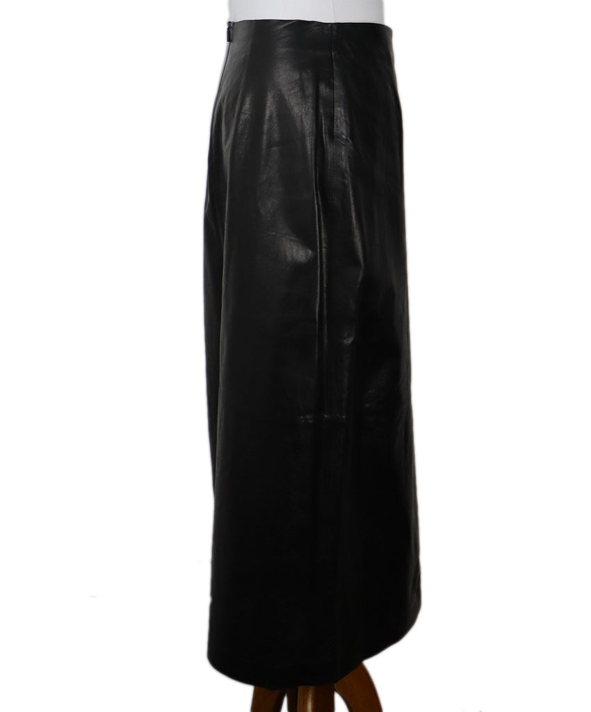 Lafayette Black Leather Skirt 1