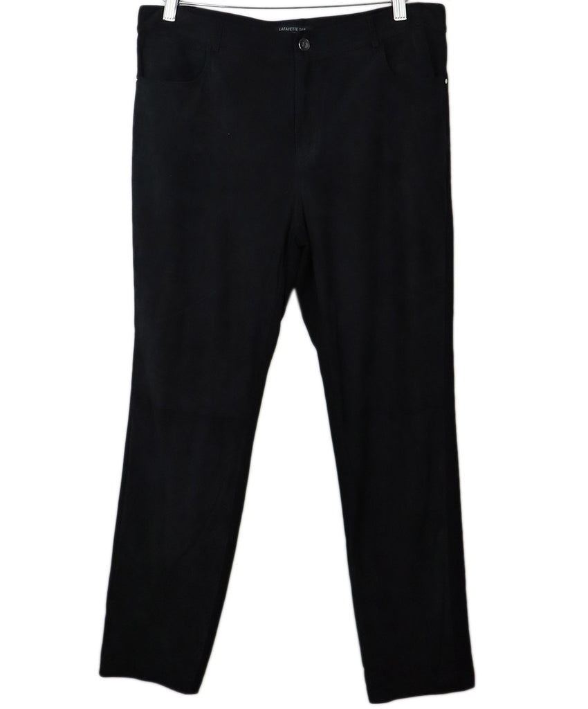 Lafayette Black Suede Pants 