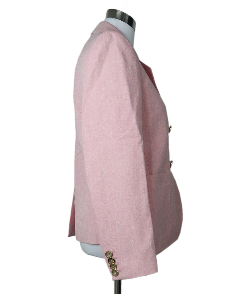 Lafayette Pink Linen Silk Blazer 1