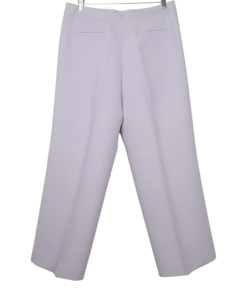 Lafayette Purple Wool Silk Pants 1