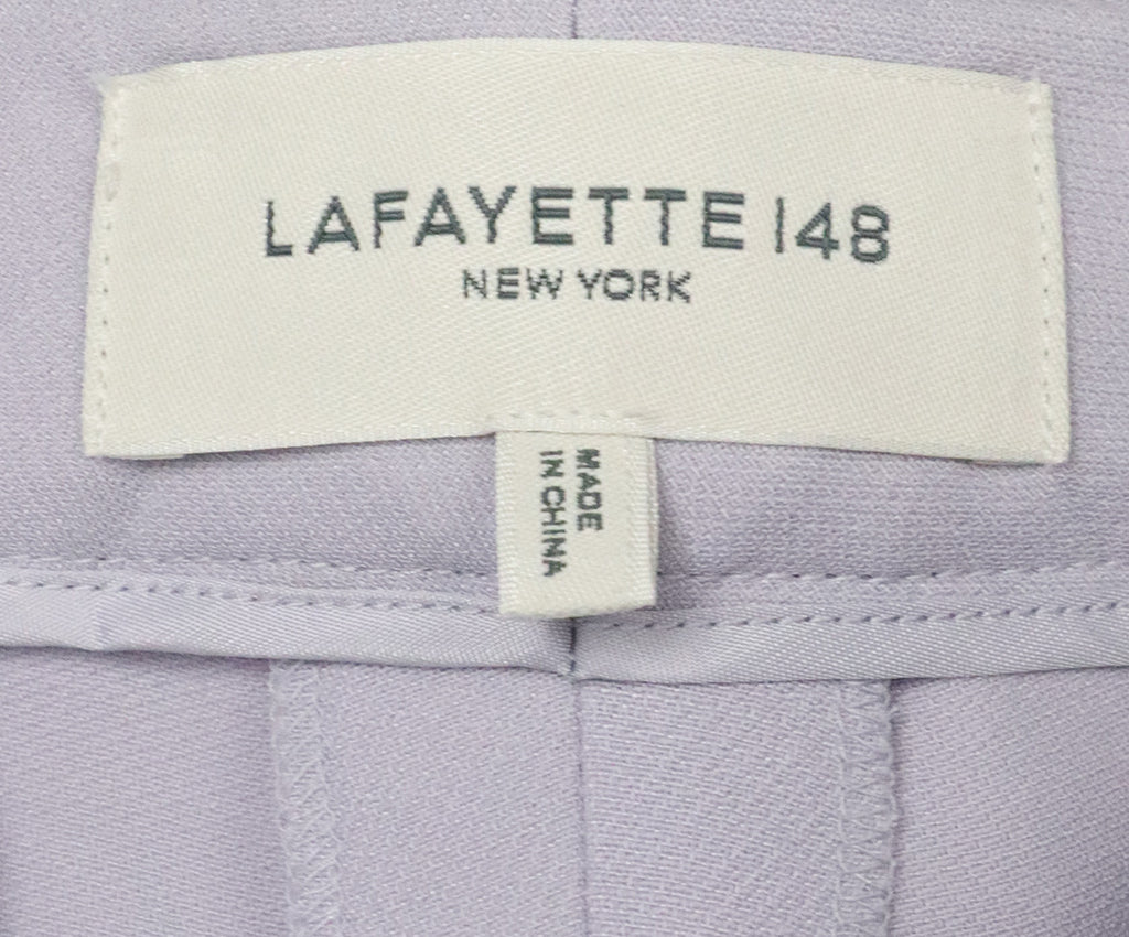 Lafayette Purple Wool Silk Pants 2